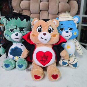 Care Bears Universal Monsters Trio 9" Plushies NWOT